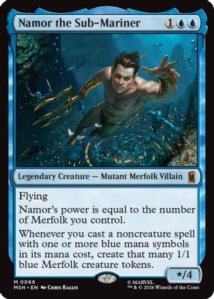 Namor the Sub-Mariner (069) Foil - Marvel Super Heroes