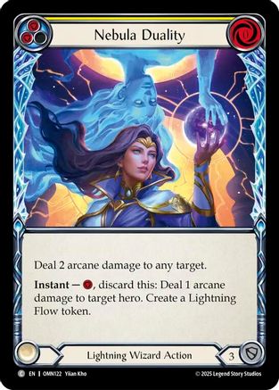 Nebula Duality (Yellow) (OMN122) Rainbow Foil - Omens of the Third Age