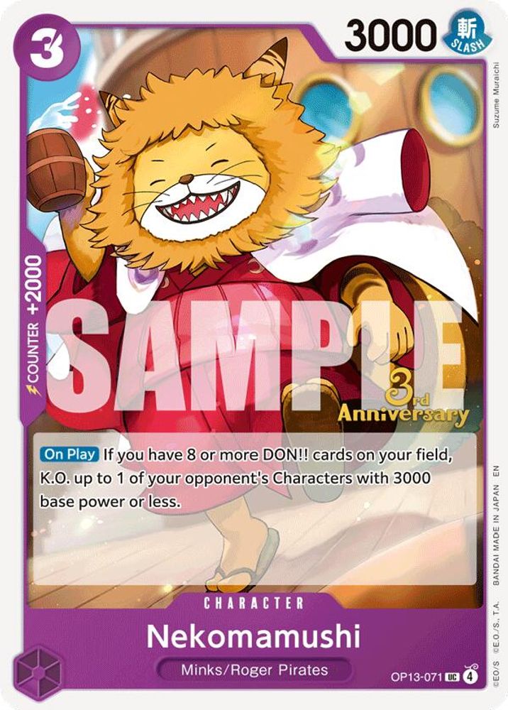 Nekomamushi (OP13-071) 3rd Anniversary Tournament Cards