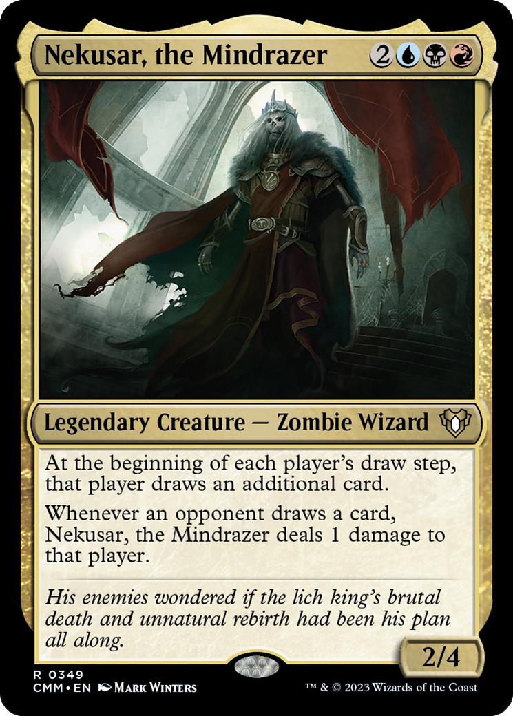 Nekusar, the Mindrazer (349) Foil - Commander Masters