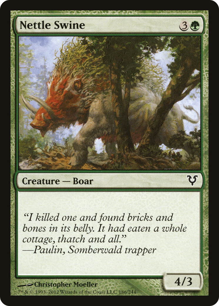 Nettle Swine (186) Foil - Avacyn Restored