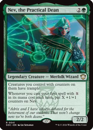 Nev, the Practical Dean (041) - Commander: Secrets of Strixhaven