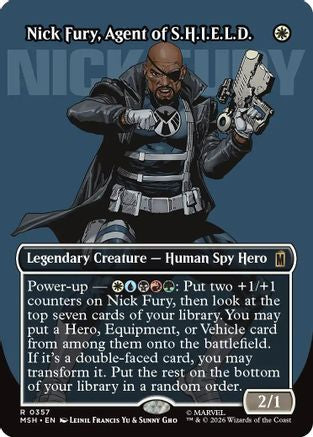Nick Fury, Agent of S.H.I.E.L.D. (Borderless Logo) (357) Foil - Marvel Super Heroes