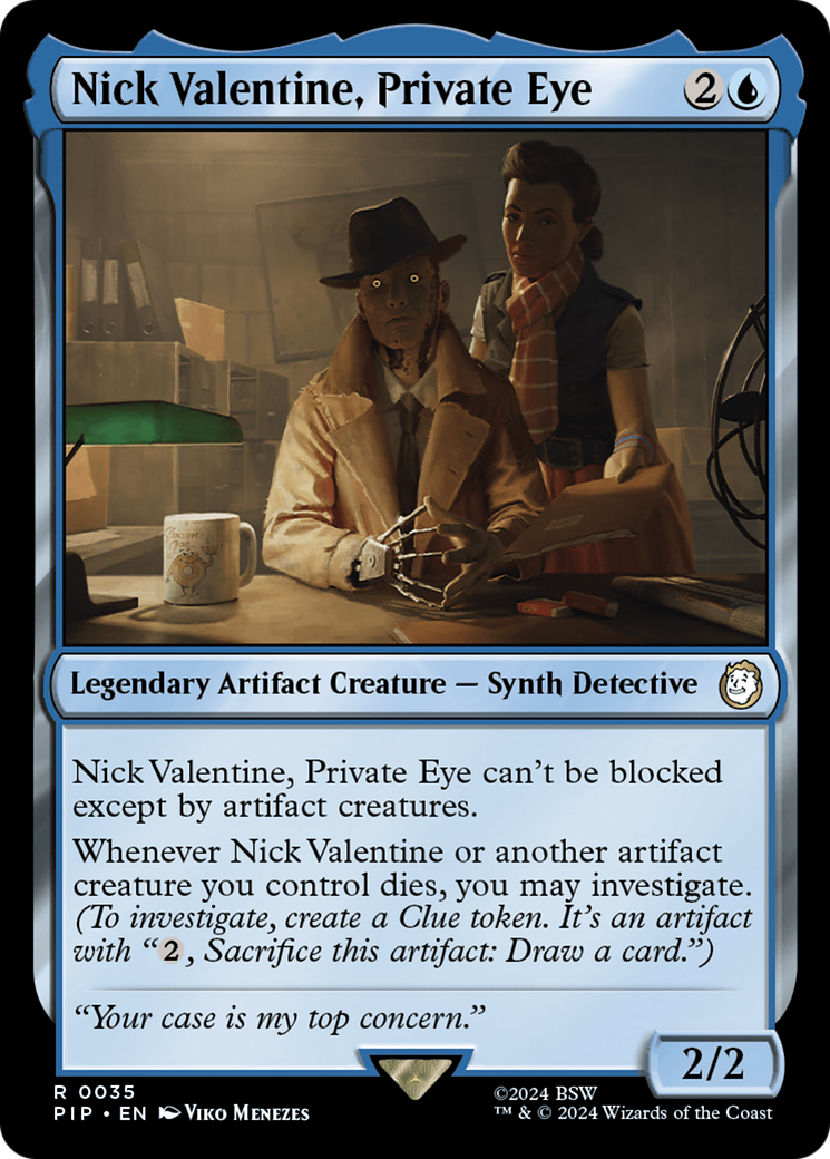 Nick Valentine, Private Eye (035) Foil - Fallout