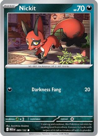 Nickit (89) Reverse Holofoil - Mega Evolution