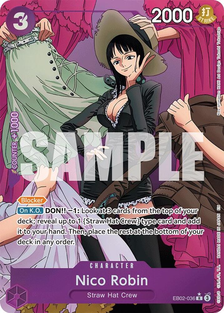Nico Robin (Alternate Art) (EB02-036) Foil