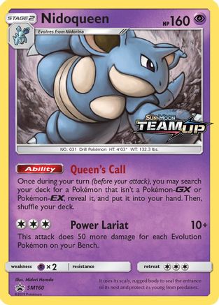 Nidoqueen (Prerelease) (SM160) Holofoil - Black Star Promos
