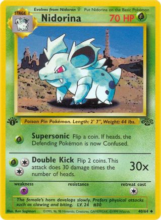 Nidorina (40) (1st Edition) - Jungle