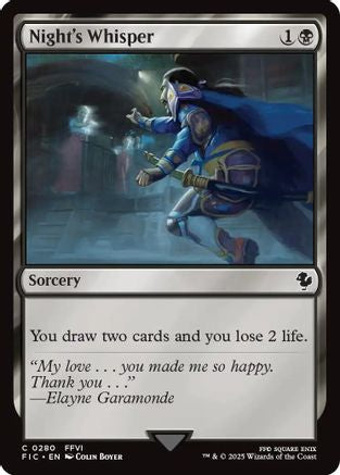 Night's Whisper (280) Surge Foil - Commander: FINAL FANTASY