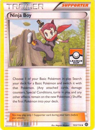 Ninja Boy (League Cup) (103) Reverse Holofoil - Steam Siege