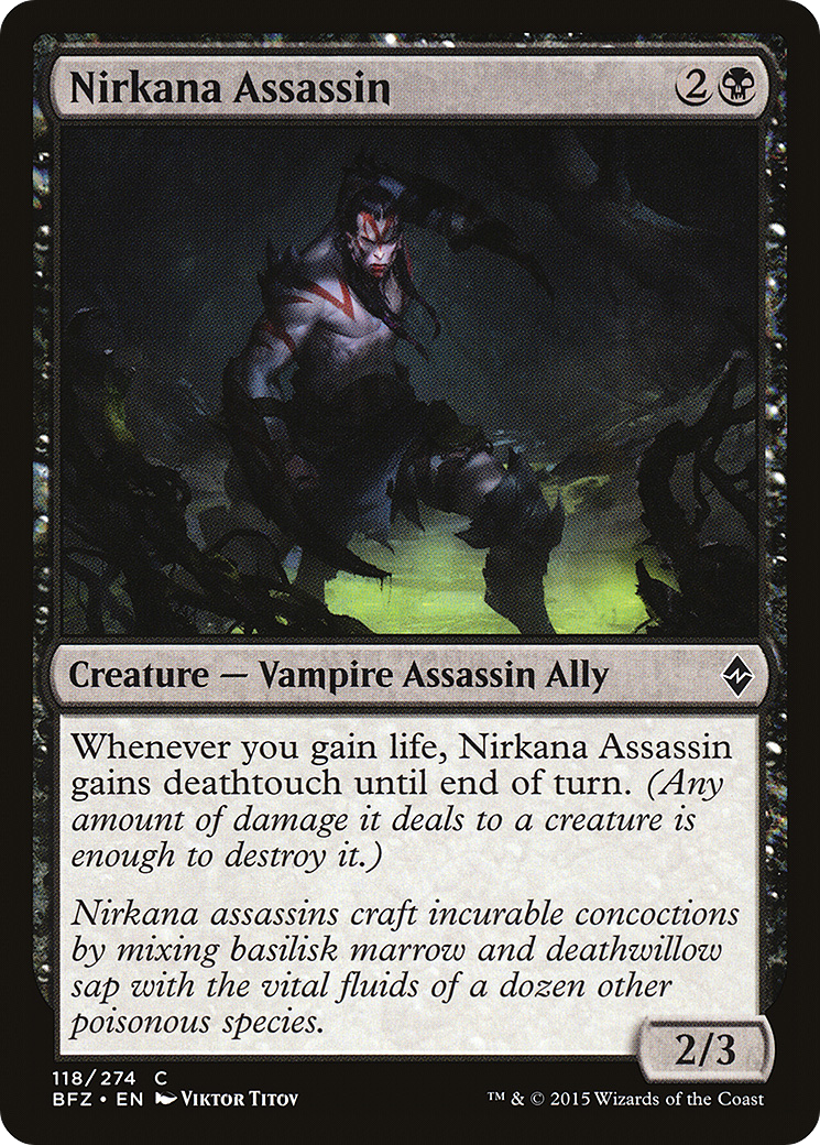 Nirkana Assassin (118) Foil - Battle for Zendikar