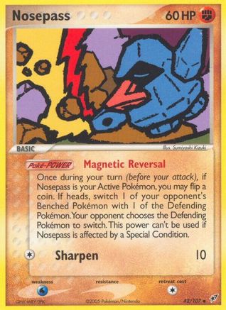 Nosepass (42) Reverse Holofoil - Deoxys