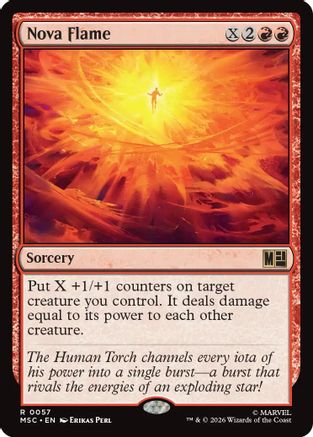 Nova Flame (057) - Commander: Marvel Super Heroes
