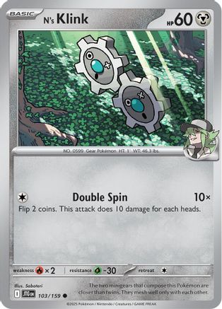 N's Klink (103) Reverse Holofoil - Journey Together