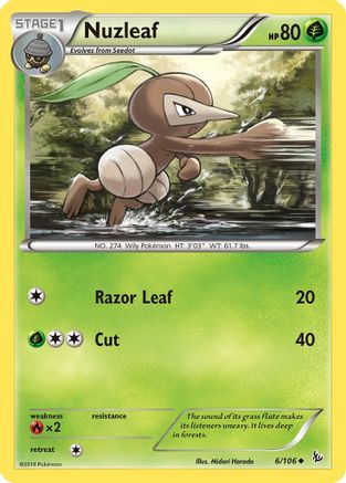 Nuzleaf (6) Reverse Holofoil - Flashfire