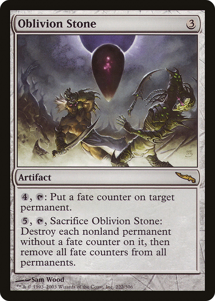 Oblivion Stone (222) Foil - Mirrodin