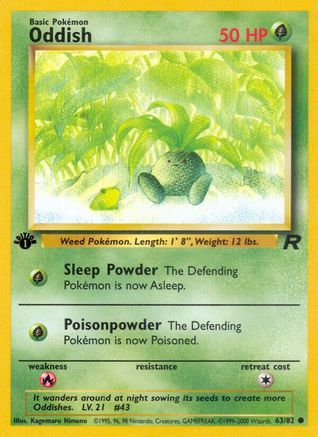 Oddish (63) (1st Edition) - Team Rocket