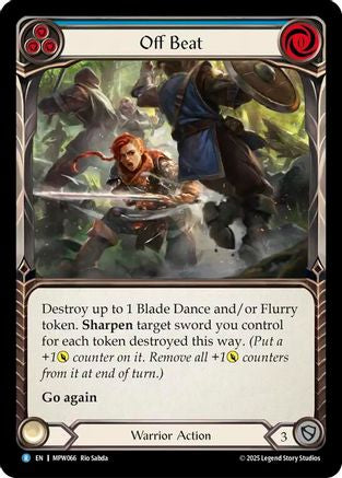 Off Beat (Blue) (MPW066) Rainbow Foil - Mastery Pack Warrior