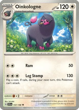 Oinkologne (157) Reverse Holofoil - Scarlet & Violet