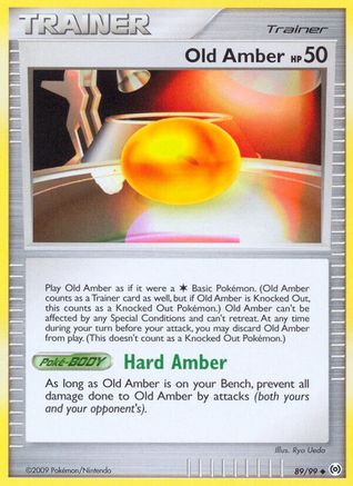 Old Amber (89) Reverse Holofoil - Arceus