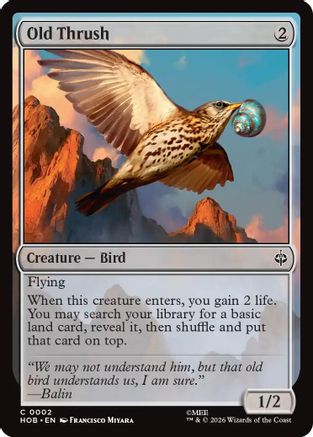 Old Thrush (002) Foil - The Hobbit