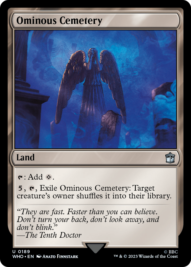 Ominous Cemetery (189) Foil - Doctor Who