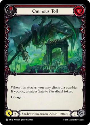 Ominous Toll (AMA007) - Armory Deck: Malice, Domina of the Dead