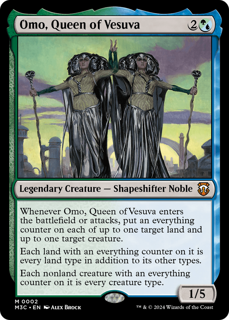 Omo, Queen of Vesuva (002) - Commander: Modern Horizons 3