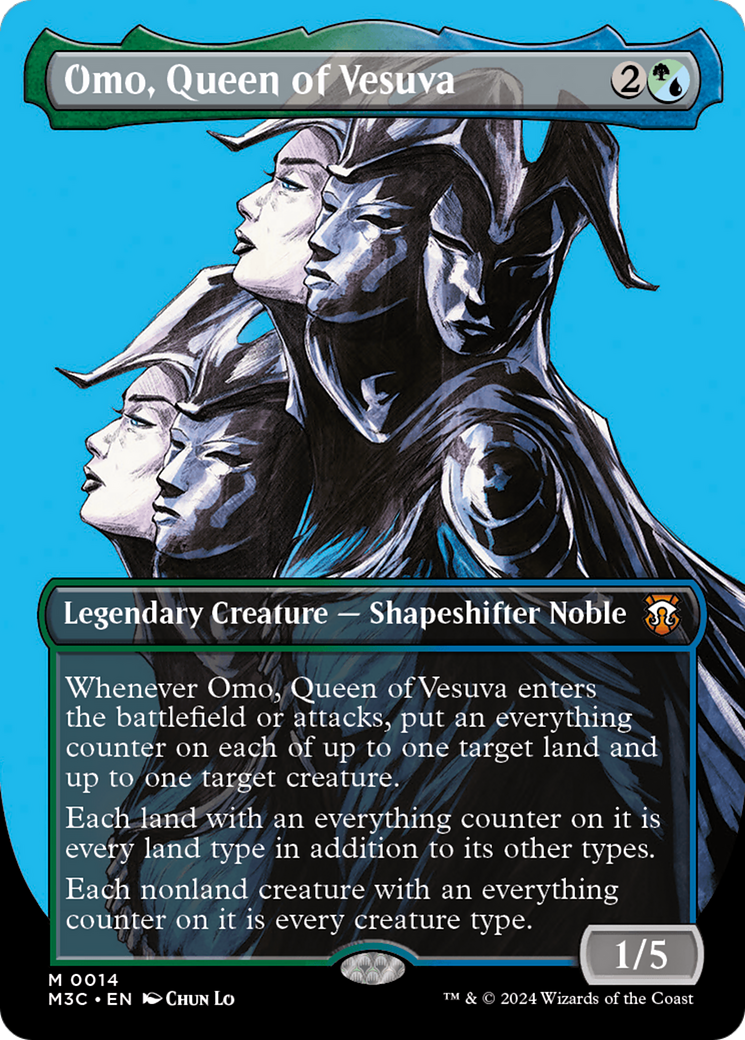 Omo, Queen of Vesuva (Borderless) (014) - Commander: Modern Horizons 3