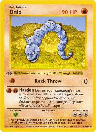 Onix (56) (Unlimited) - Base Set (Shadowless)