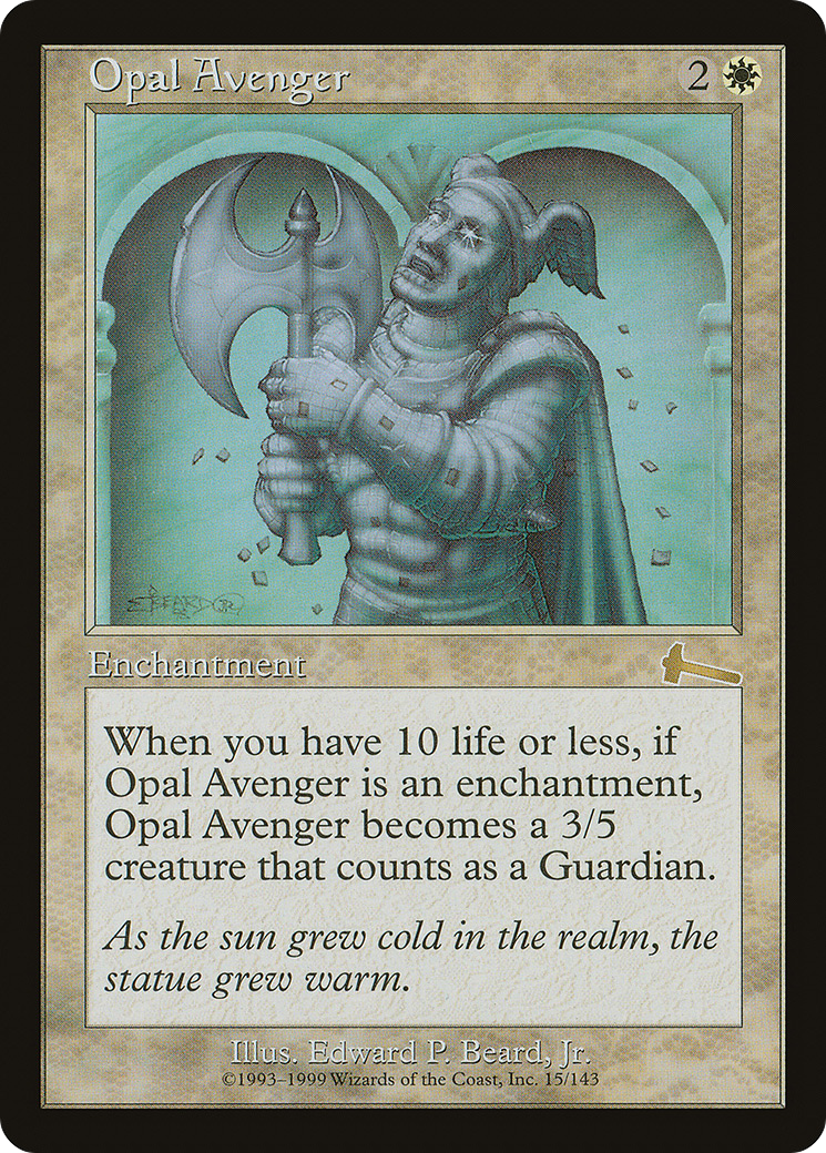 Opal Avenger (015) Foil - Urza's Legacy