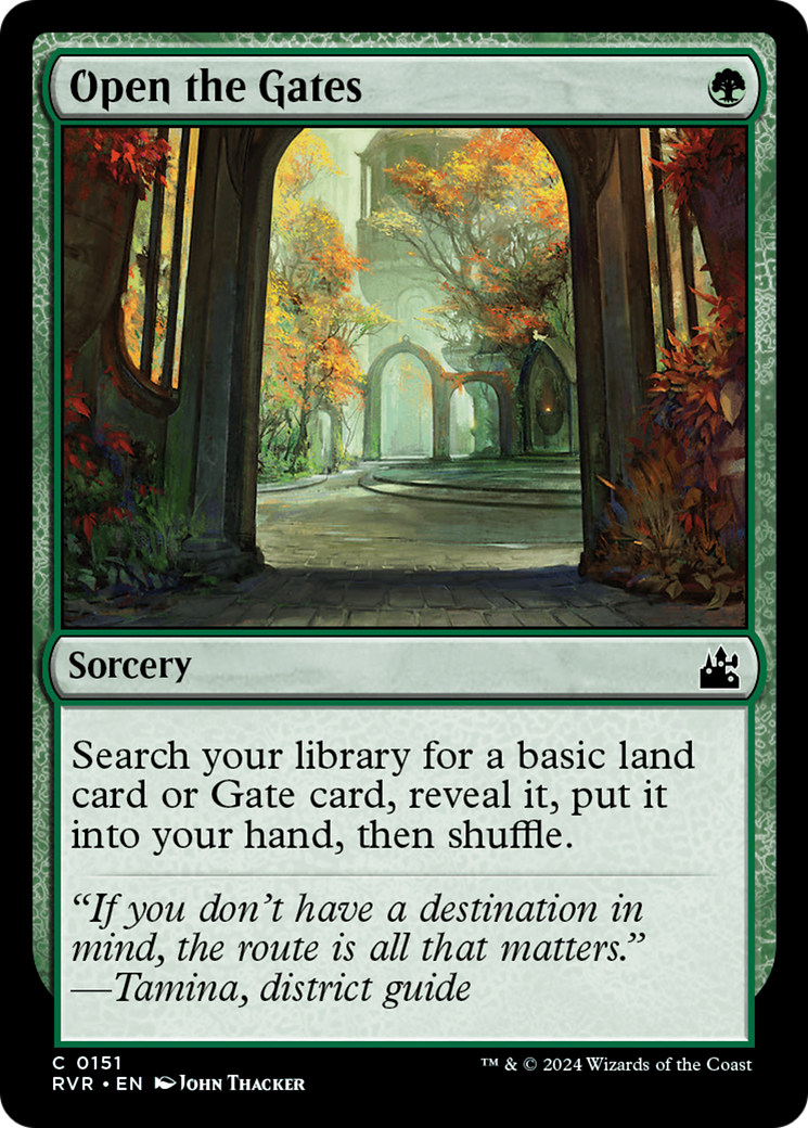 Open the Gates (151) Foil - Ravnica Remastered