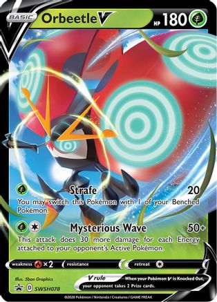 Orbeetle V (SWSH078) Holofoil - Black Star Promos