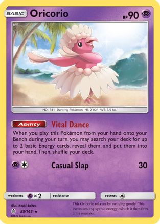 Oricorio (55) Reverse Holofoil - Guardians Rising