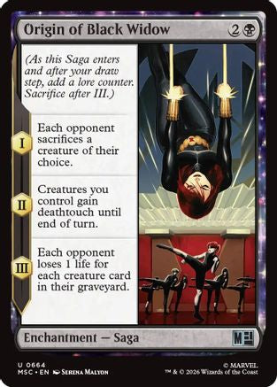 Origin of Black Widow (664) Foil - Commander: Marvel Super Heroes