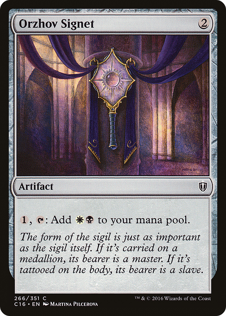 Orzhov Signet (266) - Commander 2016