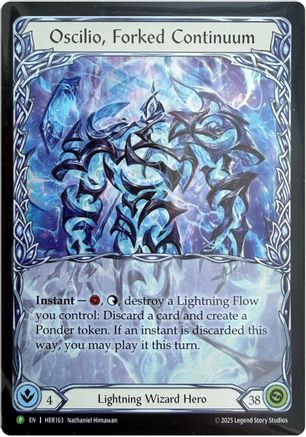 Oscilio, Forked Continuum (HER163) Rainbow Foil - Flesh and Blood: Promo Cards