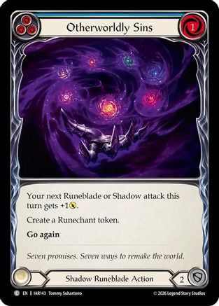 Otherworldly Sins (Blue) (IAR143) Rainbow Foil - Usurp the Shadow Throne