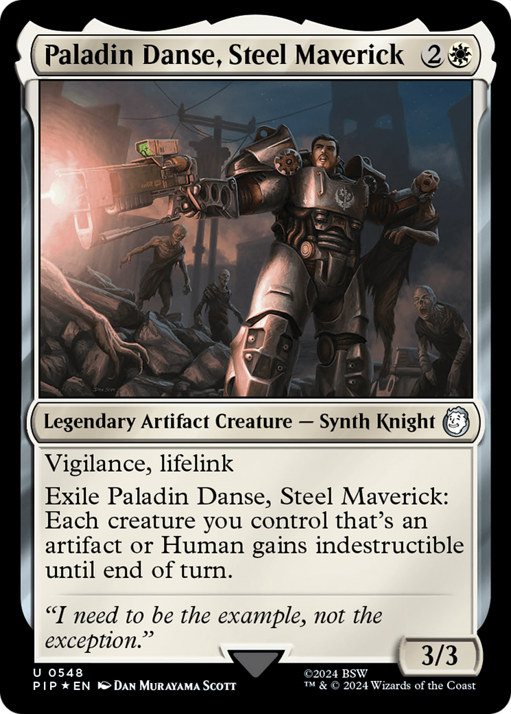 Paladin Danse, Steel Maverick (548) Surge Foil - Fallout