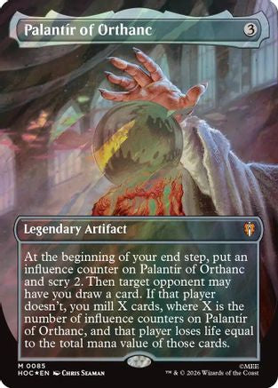 Palantir of Orthanc (Borderless) (085) Surge Foil - The Hobbit: Eternal-Legal
