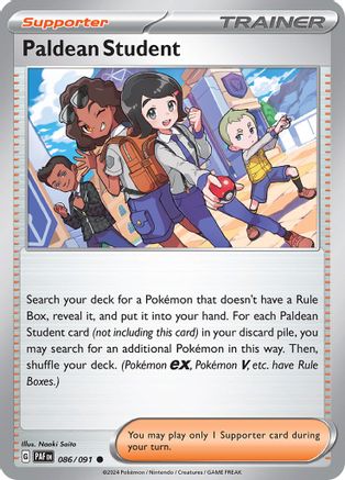 Paldean Student (86) Reverse Holofoil - Paldean Fates