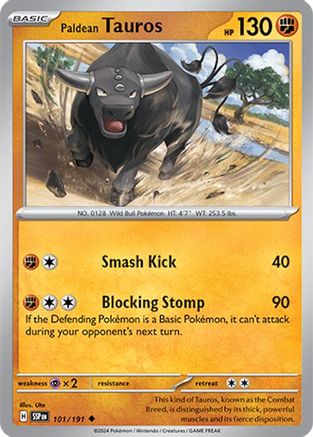 Paldean Tauros (101) - Surging Sparks
