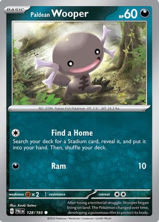 Paldean Wooper (128) - Paldea Evolved