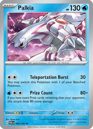 Palkia (40) Reverse Holofoil - Paradox Rift