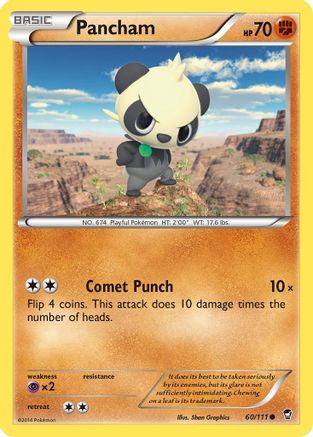 Pancham (60) Reverse Holofoil - Furious Fists
