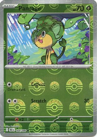 Pansage (Poke Ball Pattern) (4) Reverse Holofoil - Black Bolt