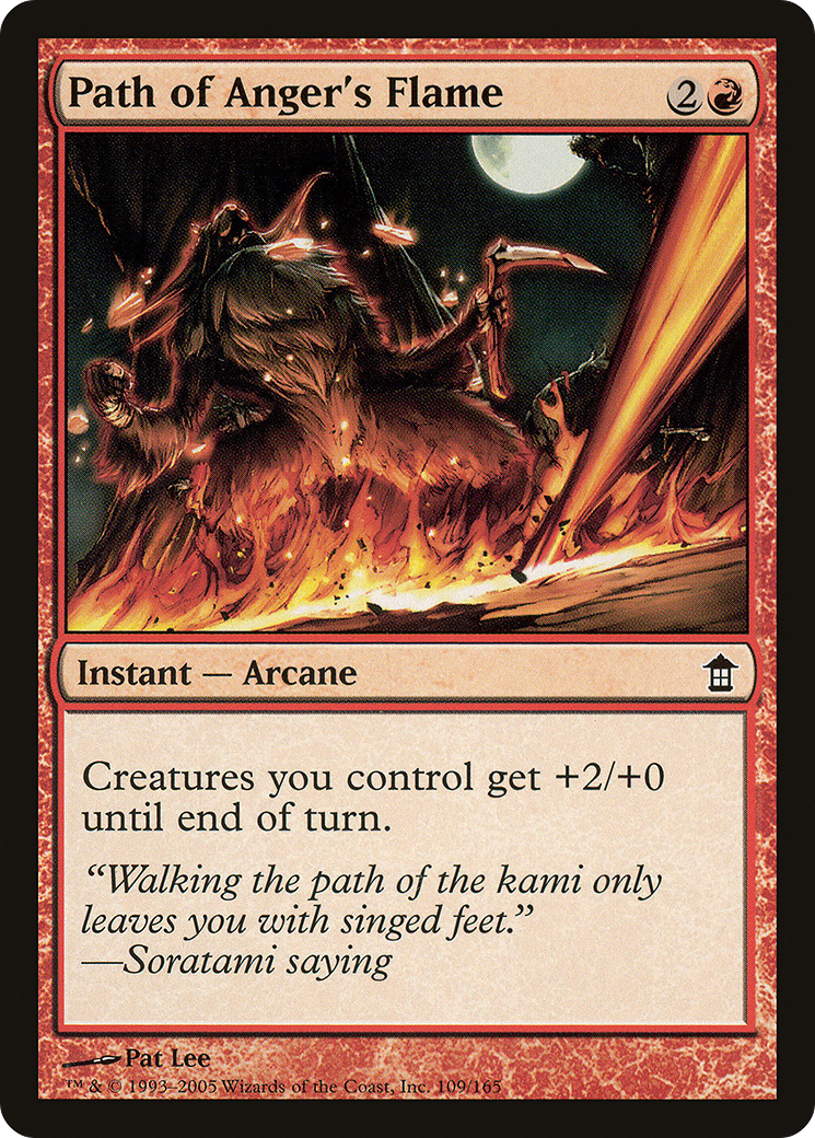 Path of Anger's Flame (109) Foil - Saviors of Kamigawa