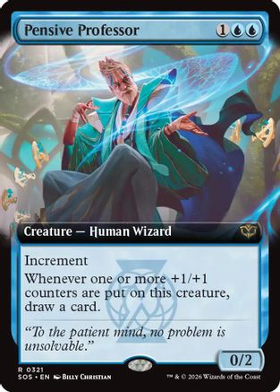Pensive Professor (Extended Art) (321) - Secrets of Strixhaven