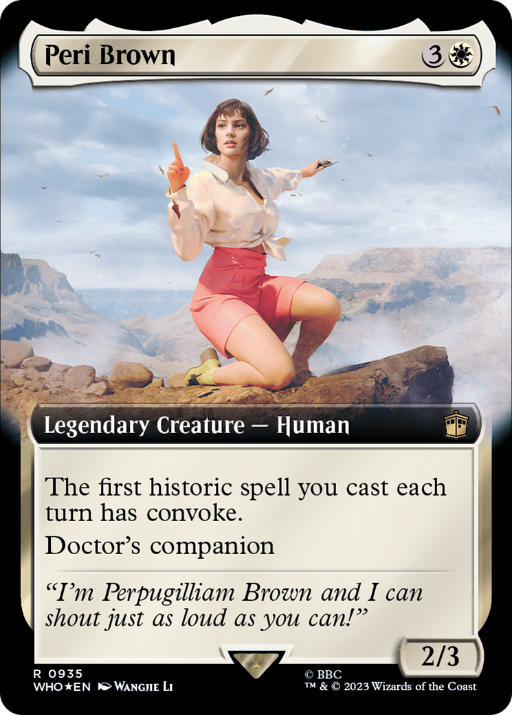 Peri Brown (Extended Art) (935) Surge Foil - Doctor Who