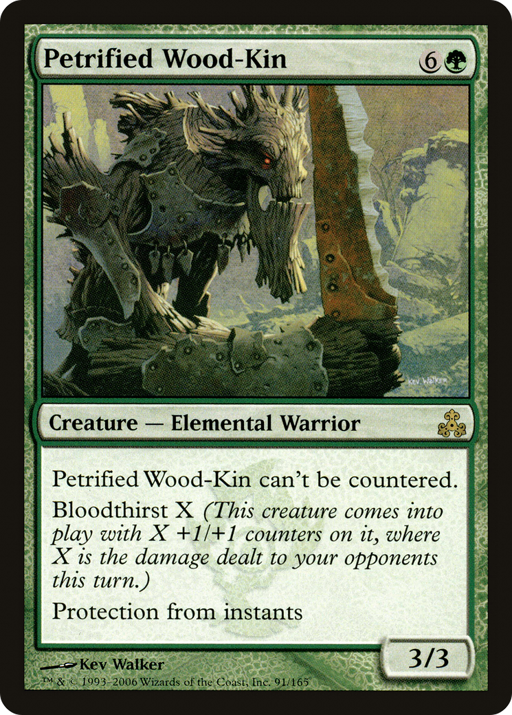 Petrified Wood-Kin (091) Foil - Guildpact